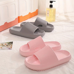 Women's Solid Flat Slides Slip On Soft Sole Minimalist Shoes Comfy & Casual