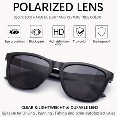 Men's Polarized Vintage Square Sunglasses UV400