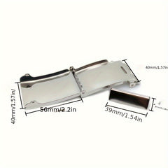 Copper Iron Metal Belt Buckle 40mm Flip Cover Men's Canvas Belt Accessories