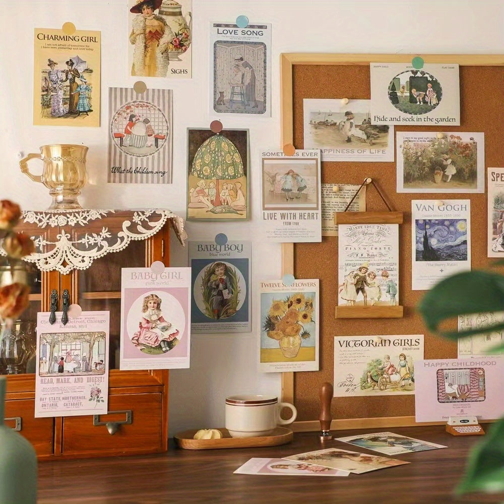 30pcs Romantic Decorative Cards Wall Style Room Decoration Cards