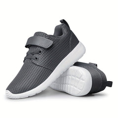 Boys Breathable Sneakers Hook Loop Casual Outdoor Shoes