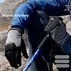 Waterproof Skiing Gloves for Men and Women - Touch Screen - Anti-Skid