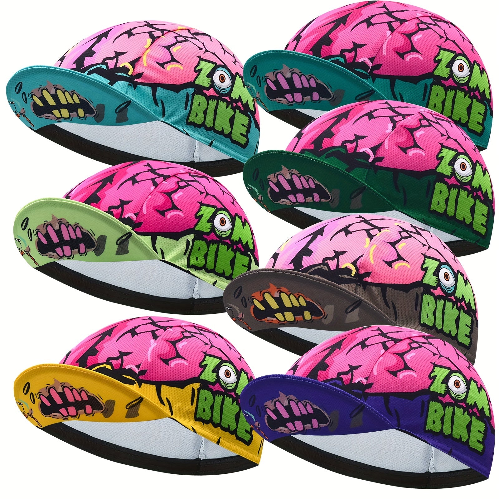 Cycling Cartoon Skull Hat Soft Breathable Outdoor Sports Cap