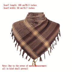 Camouflage Tassel Scarf Hip Hop Skull Jacquard Shawl