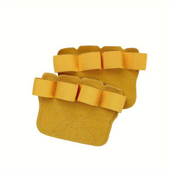 2pcs Calfskin Leather Palm Protectors for Pull Up Assistance - Men & Women