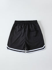 Boys Gym Workout Number Print Shorts Quick Dry Lightweight Athletic
