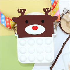 Cartoon Silicone Crossbody Bag Mini Coin Purse For Girls