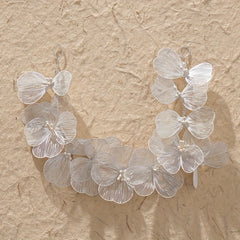 Baroque Flower Faux Pearls Bridal Headpieces Bride Wedding Headbands Hair Vine
