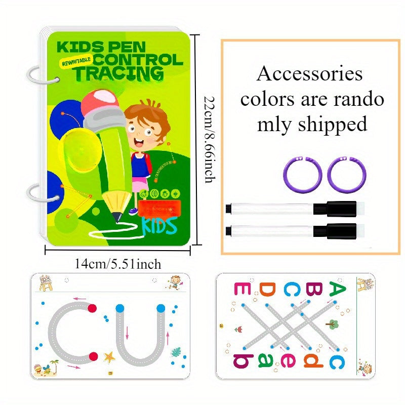 Reusable Kids' Pen Control Exercise Book