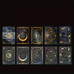 15pcs Paper Moon And Stars Decor DIY Art Supplies