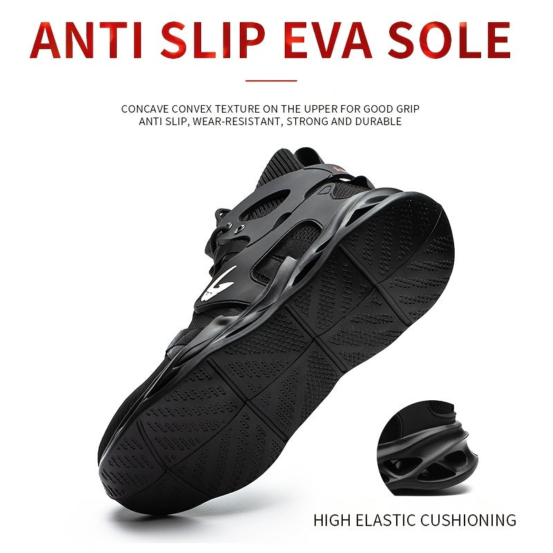 CEATSAFETV Steel Toe Work Boots Puncture Proof High Top Industrial Shoes