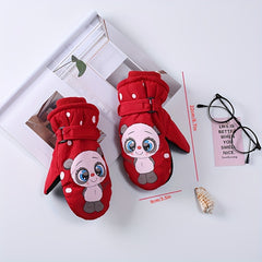 Kids Winter Outdoor Mittens Anti freeze Warm Gloves