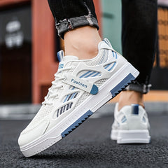 Men's Breathable Lace-up Skate Shoes Outdoor Casual Sneakers