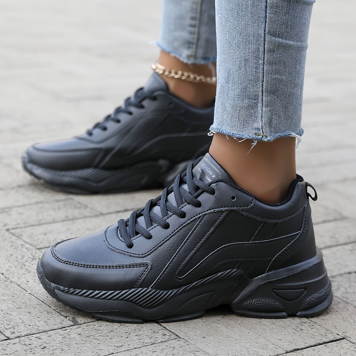 Women's Lace up Athletic Sneakers Waterproof Lightweight Running Shoes