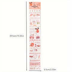 2pcs Long Strip Tape Decorative Sticker