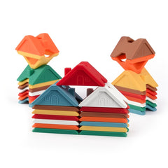 Silicone Building Block Baby Educational Toy 7-Piece Set