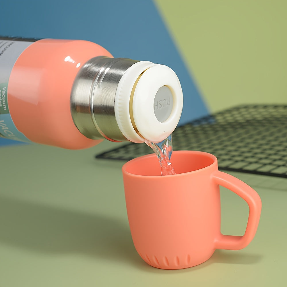 Stainless Steel Vacuum Insulated Cup w/ 2 Extra Lids Portable Outdoor Sports