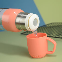 Stainless Steel Vacuum Insulated Cup w/ 2 Extra Lids Portable Outdoor Sports