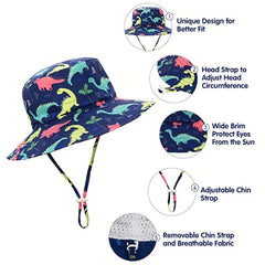 Dino Fisherman's Hat Sun Protection Bucket Hat