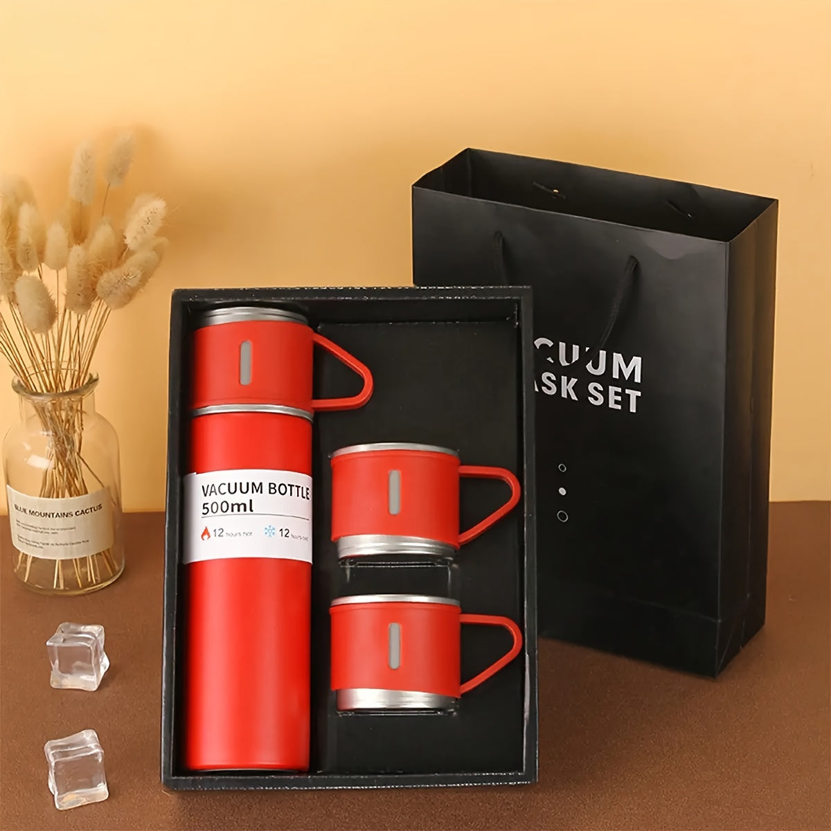 Stainless Steel Insulated Water Bottle, Leakproof, 3-In-1 Design