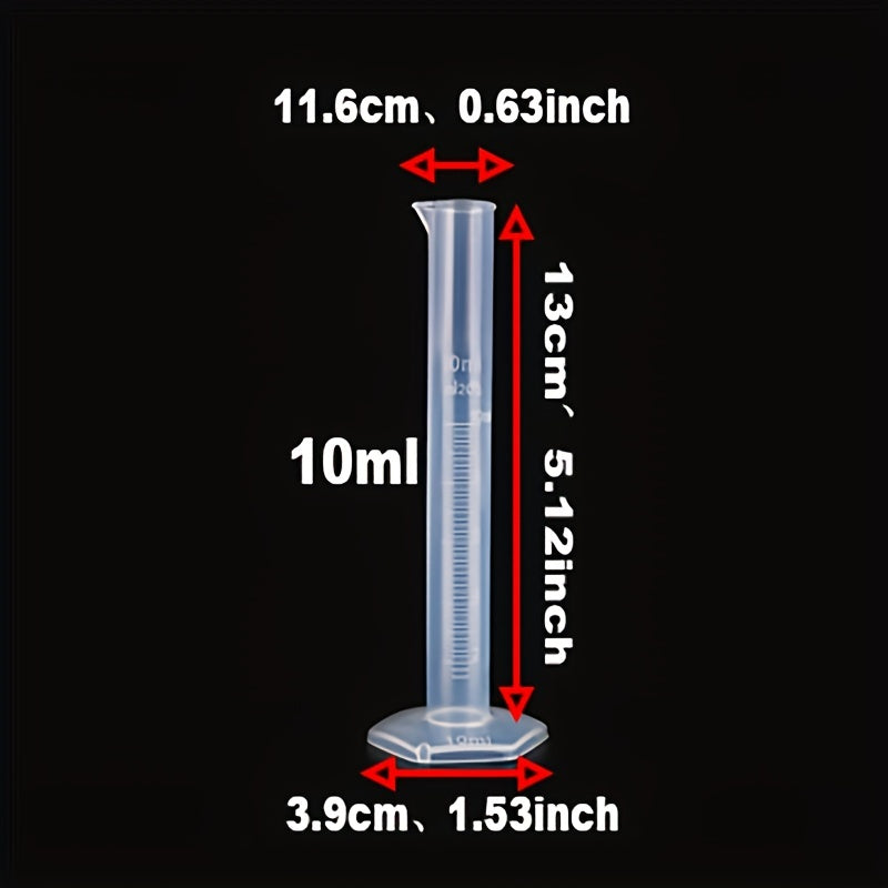 ETOPLEX Graduated Cylinder 10ml Clear Lab Cylinders