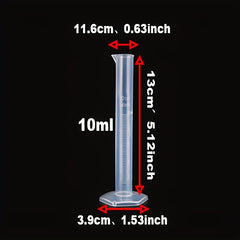 ETOPLEX Graduated Cylinder 10ml Clear Lab Cylinders