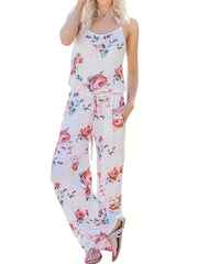 Floral Print Cami Jumpsuit