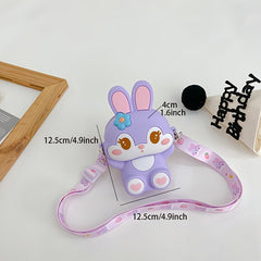 Cartoon Character Silicone Messenger Shoulder Bag