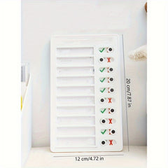 11pcs Self Disciplined Card Punch RV Note Message Good Habits Check List