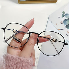 Metal Panda Anti Light Men's Glasses with Glasses Case