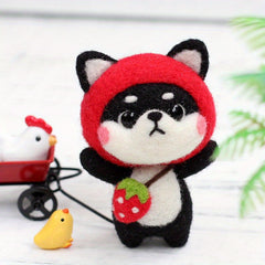 1pc Shiba Inu DIY Woolen Felt Package 6 Styles