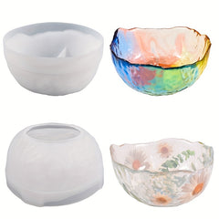 Storage Silicone Mold Rolling Tray Molds Epoxy Resin Casting Irregular Bowl Mold