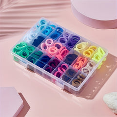 240pcs Colorful Hair Ties Bands Hair Accessories Set For Girls