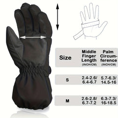 Winter Warm Gloves Waterproof Snow Gloves for Outdoor Sports Skiing