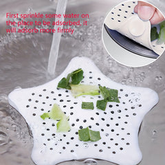 5 11inch Star TPR Floor Drain Cover Kitchen Bath Shower Sink Strainer Hair Filte