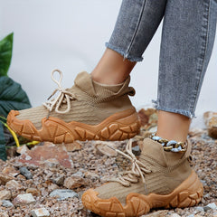 Women's Lace up Athletic Sneakers Breathable Running Shoes