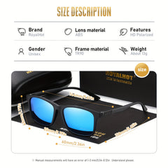 RoyalHot Polarized Sunglasses TR90 Metal Frame Sport Eyewear