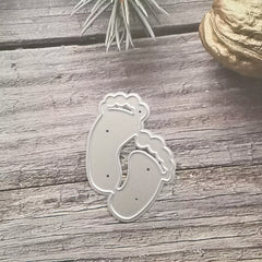 Feet Cutting Dies Metal Embossing Stencils For DIY Scrapbooking Supplies