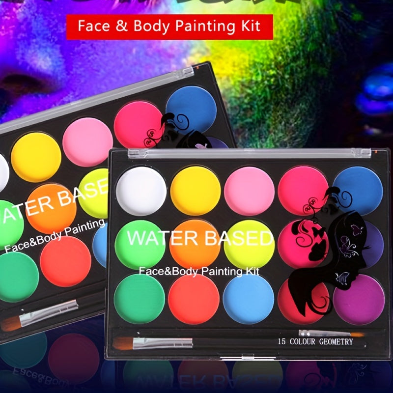 Fluorescent Eyeshadow Palette Face And Body Painting Kit