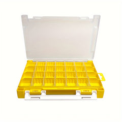 Double Sided Tool Storage Box with Grids and Handles