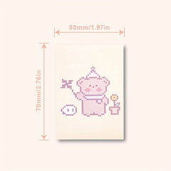 10 Mini Creative Notepad Portable Tearable Cartoon Styles