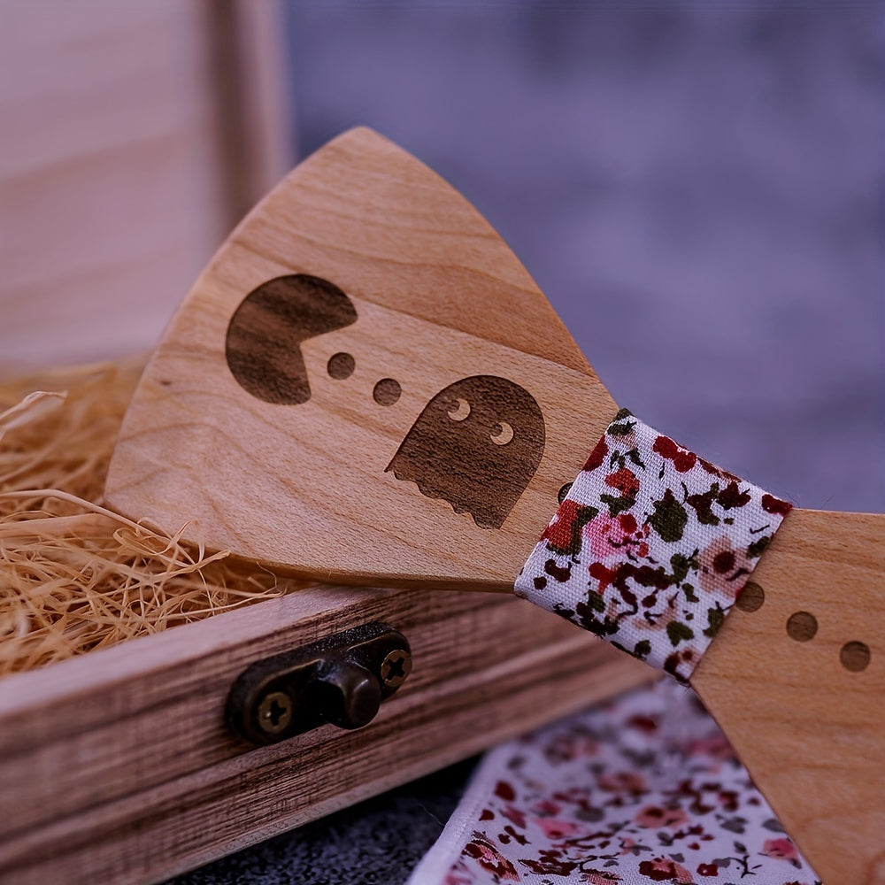 Wooden Carved Bow Tie for the Creative Individual