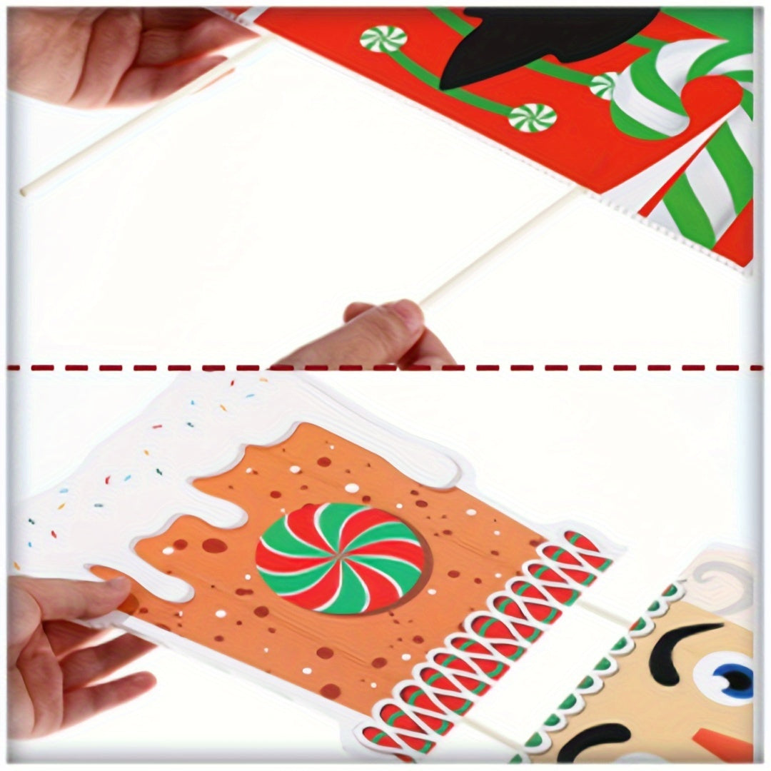 2pcs Large Christmas Nutcracker Yard Sign With Stakes for Outdoor Soldier Decor