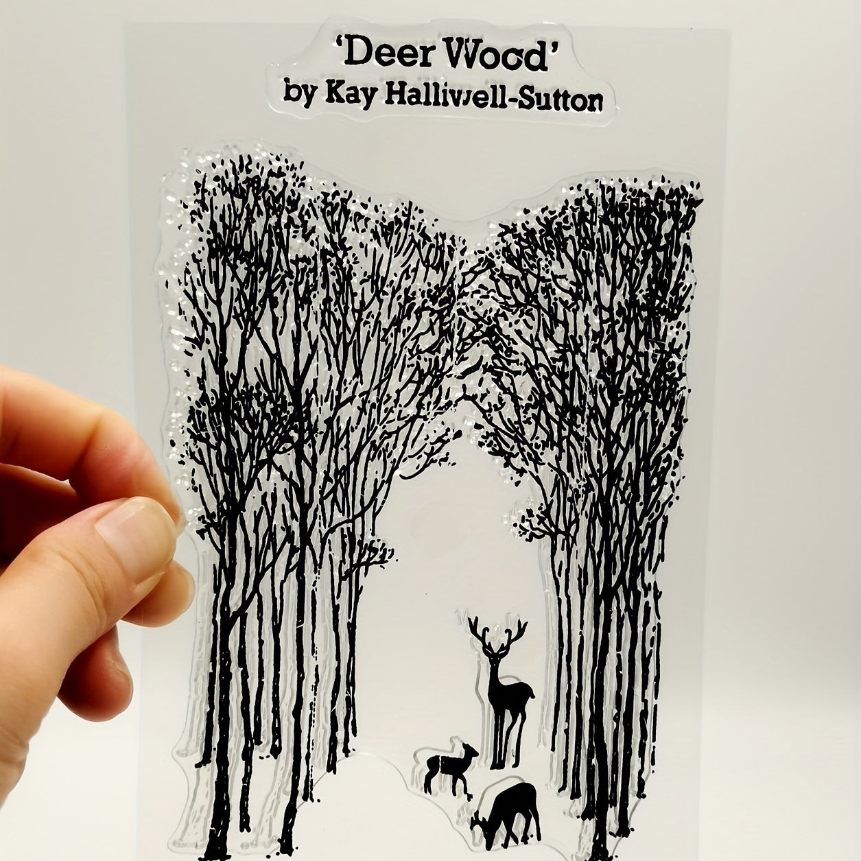 Christmas Forest Deer Silicone Transparent Stamp