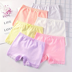 6pcs Safety Leggings Pants For Girls Elastic Waist Underwear