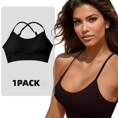 Criss Cross Back Wireless Bra Comfortable & Breathable
