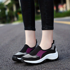 Women's Contrast Running Shoes Breathable Mesh for Outdoor Style