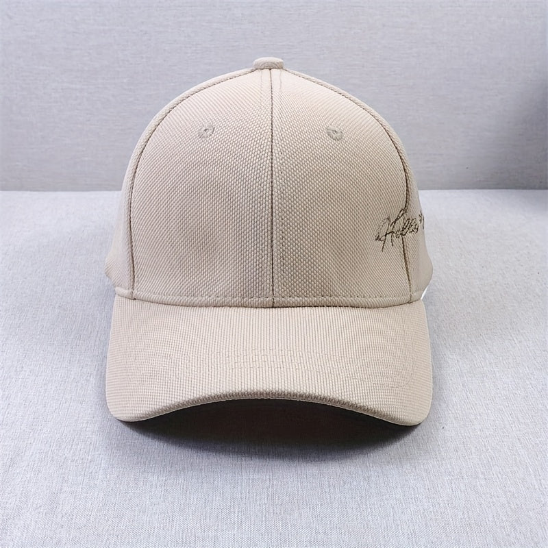 Letter Embroidery Unisex Baseball Cap Solid Hip Hop Dad Hats Casual Sun Hats
