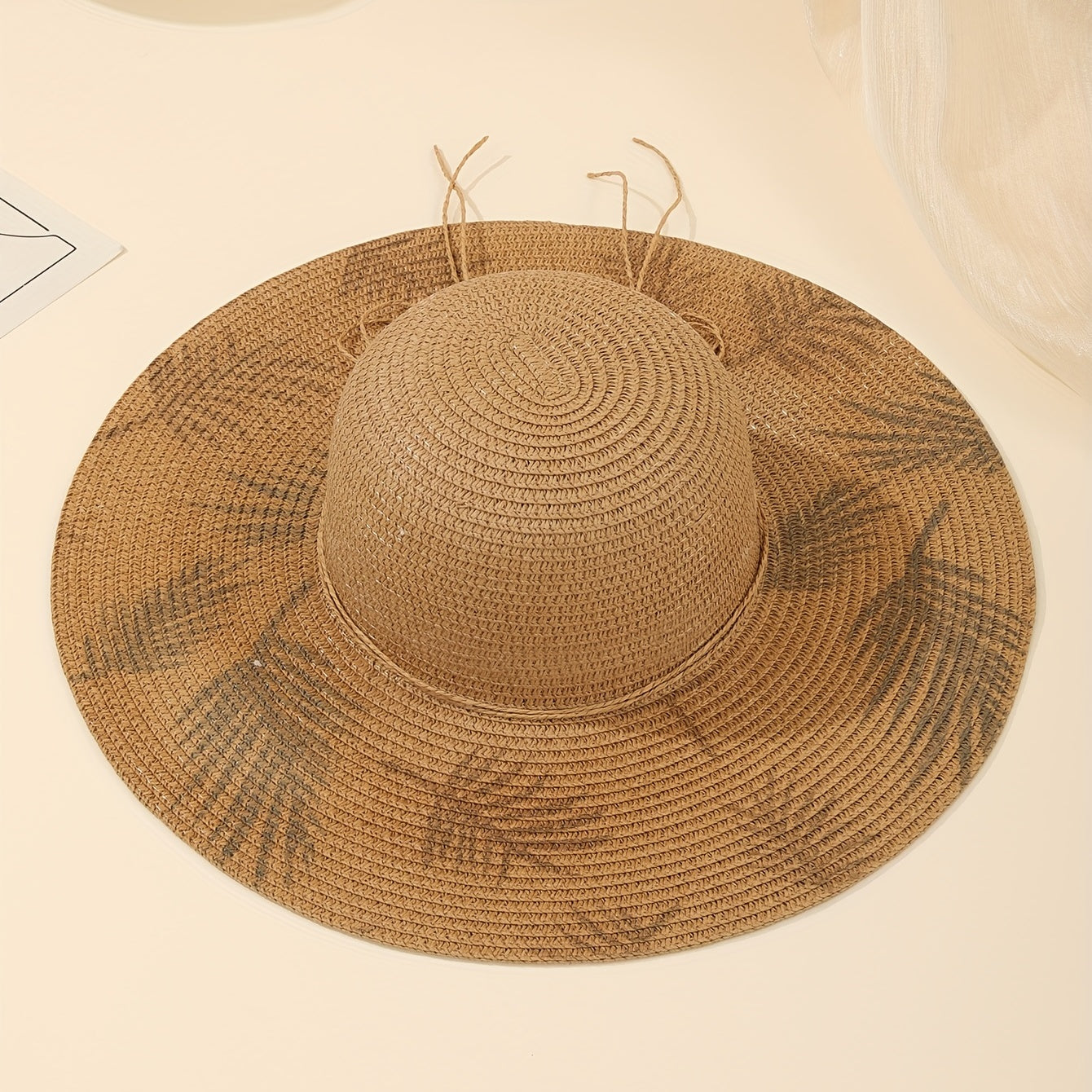 Men's Summer Big Brim Beach Sun Protection Straw Hat