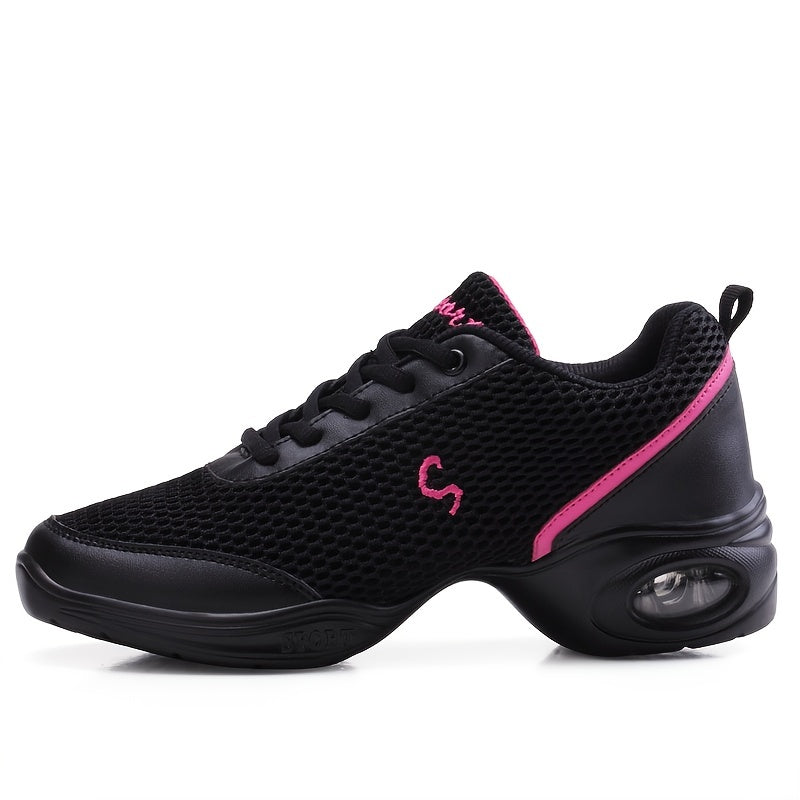 Arch Support Non Slip Dance Shoes Mesh Comfortable Air Cushion Shock Absorption